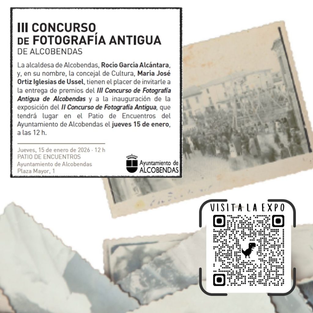 Texto con la invitación a la inauguración de la exposición